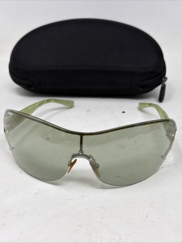 Giorgio Armani GA 427/S light green Shield Sunglasses PKHT1 105 Check Lens