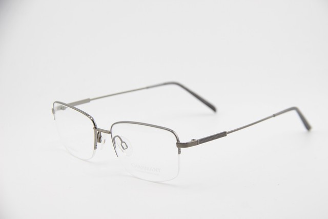 NEW CHARMANT CH 29101 GR GREY GUNMETAL TITANIUM EYEGLASSES FRAMES 53-18
