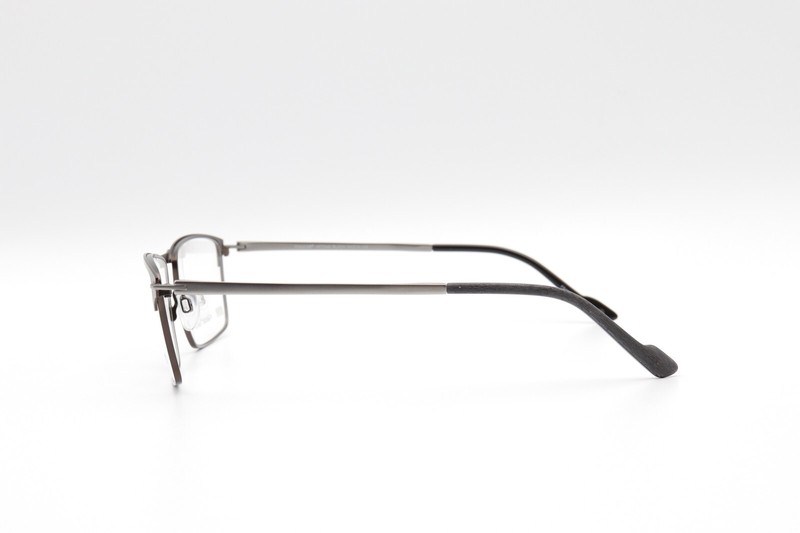 HAGGAR HFT546 Black-Gunmetal 55-16-145 Eyeglass Frames Flexible Titanium T71 gallery