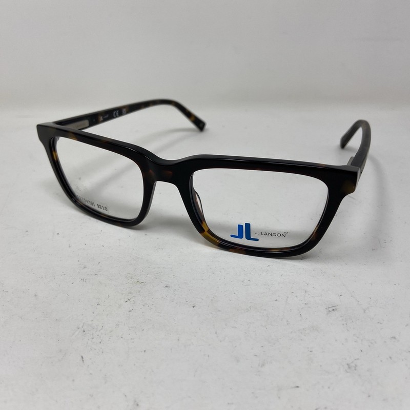 J LANDON EYEWEAR JL50005 052 52-19-145 BLACK TORTOISE FLEX HINGE EYEGLASSES 107V