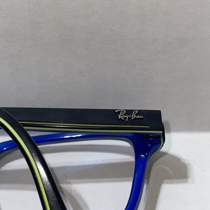Ray-Ban RB 1536 3600 Black Blue Green Rectangle Eyeglasses Frames 48-16-130 6948 gallery