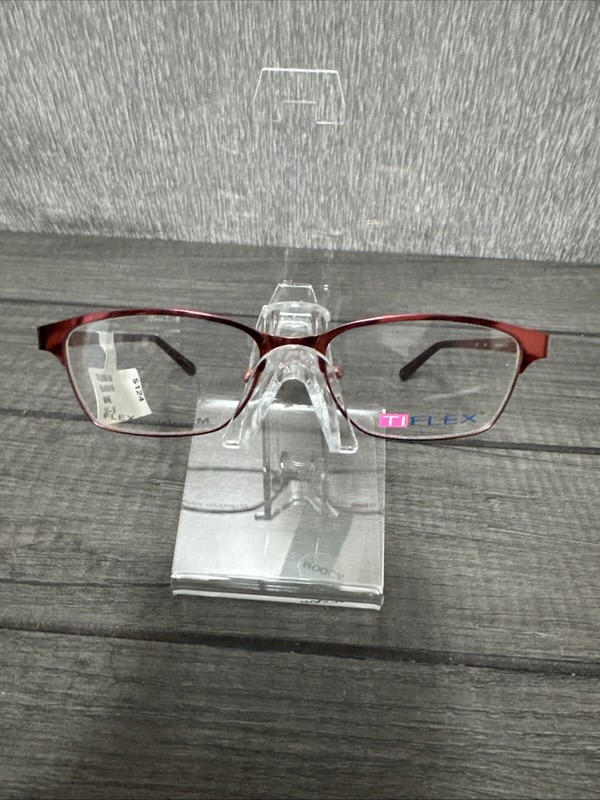 Ti Flex WP TFL2103 Flex Titanium Eyeglasses Frame Shiny Wine 52-16-135 NWT