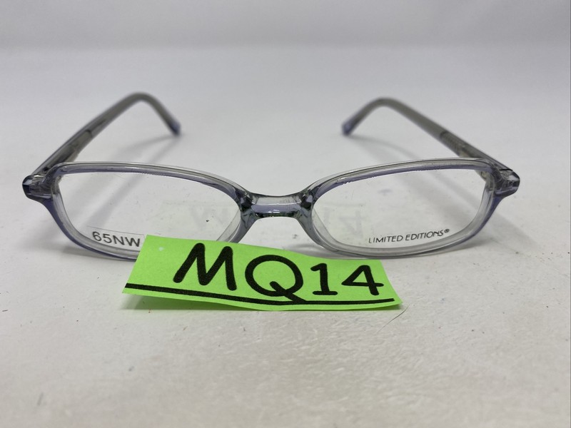 Limited Editions ROMPER 1112 BLUE CRYSTAL 44-16-125 Eyeglasses Frame MQ14 gallery