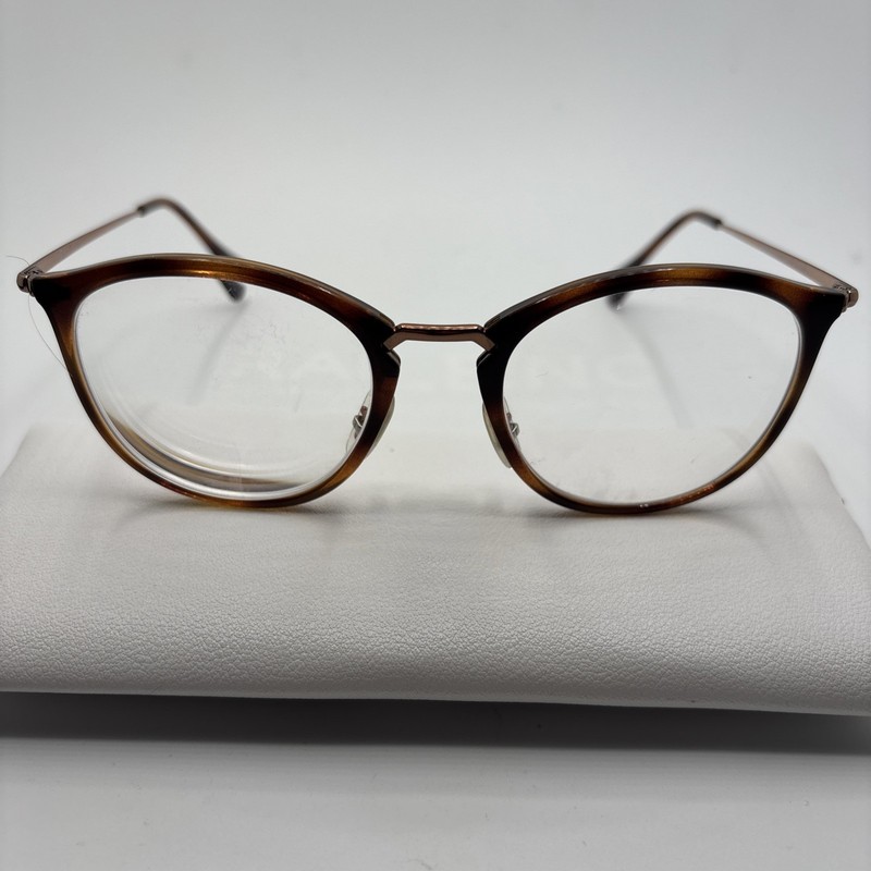 Ray-Ban RB7140 5687 Striped Havana Brown Eyeglasses Frames 51-20-150mm #D179