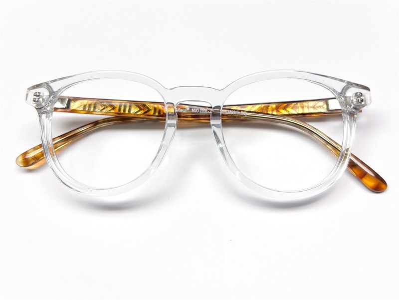 Maui Jim MJO 2208-21C Eyeglasses Glasses Crystal Clear Amber 48-21-145