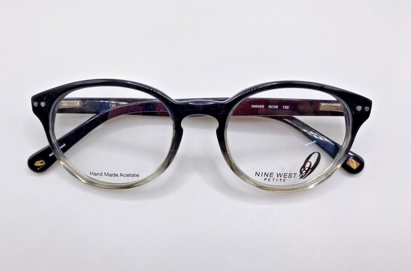 Nine West NW459 0CX9 Black Clear Plastic Optical Eyeglasses Frame 49-19-135 gallery