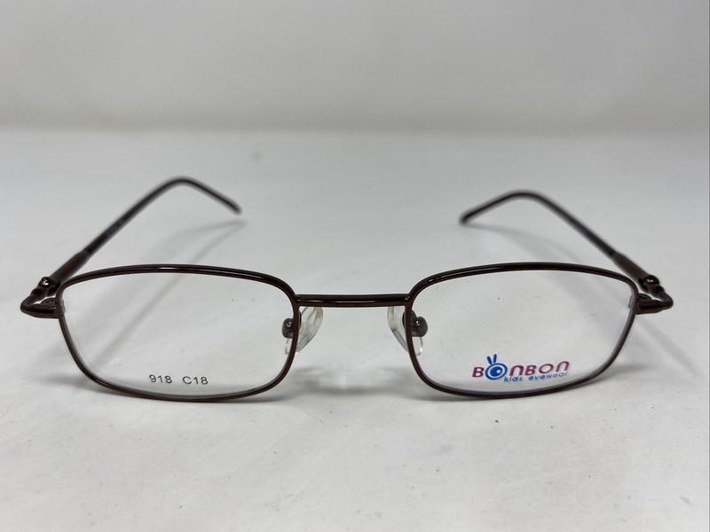 Bonbon Eyewesr 918 C18 44-18-130 Brown Metal Full Rim Eyeglasses Frame 4793