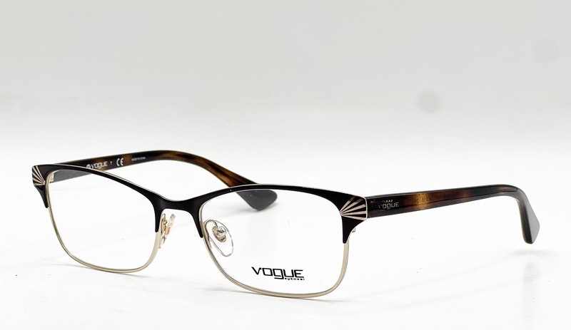 NEW VOGUE VO 4009 997 BROWN/PALE GOLD AUTHENTIC EYEGLASSES 54-18