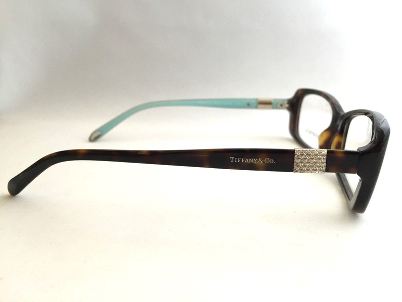 Authentic Tiffany & Co. TF 2070-B 8015 53mm Dark Havana Blue Frame Glasses Italy gallery