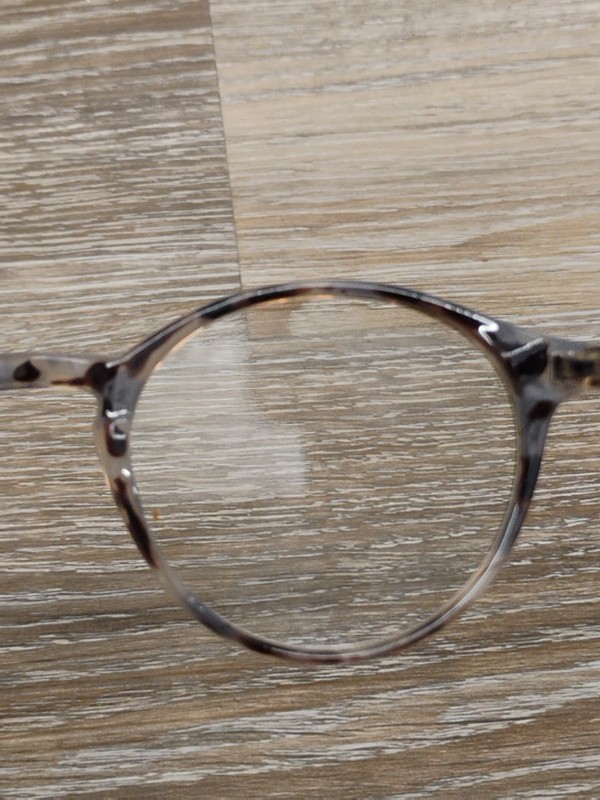 TIJN Blue Light Filter Unisex Round Brown Clear Tort Eyeglasses 761 T11 gallery