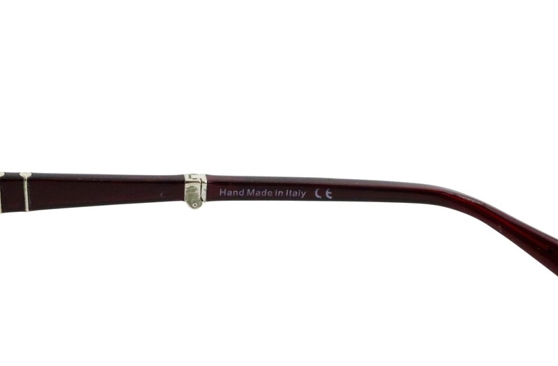 PERSOL PO 2886-V 126 51mm Red Translucent FOLDING Eyeglasses Frames Only Italy gallery