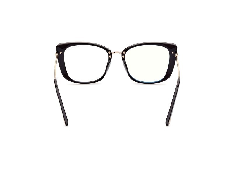 NEW TOM FORD FT5816-B 001 SHINY BLACK/GOLD/CLEAR BLUE LIGHT BLOCK 53MM AUTHENTIC gallery