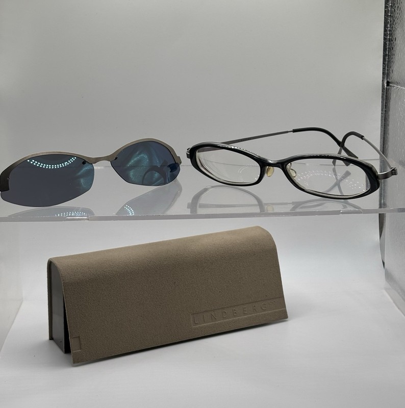 Lindberg Eyeglasses Acetanium Frames & Clip-ons Sunglasses Case No. 085/5804