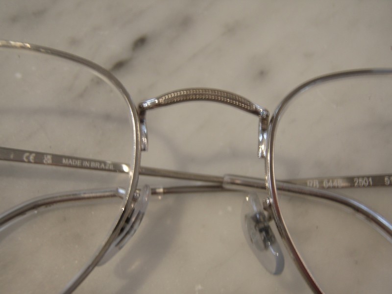 RAY BAN Brazil RB 6448 2501 51-21 145 silver eyeglasses geometric UNISEX FRAMES gallery
