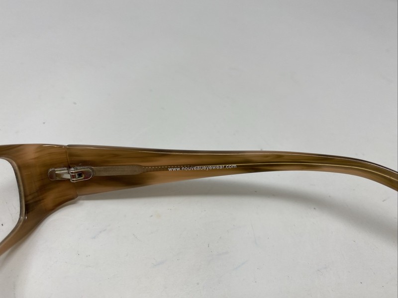 Geoffrey Beene FATALE BRN 55-18-125 Brown Horn Full Rim Eyeglasses Frame G106 gallery
