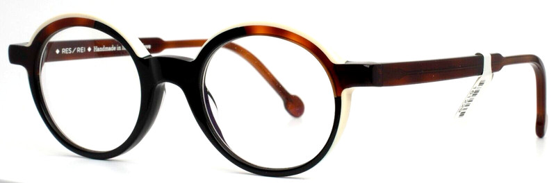 RES/REI Calla 275 Tortoise Cream Womens Round Full Rim Eyeglasses 48-22-140 B:41