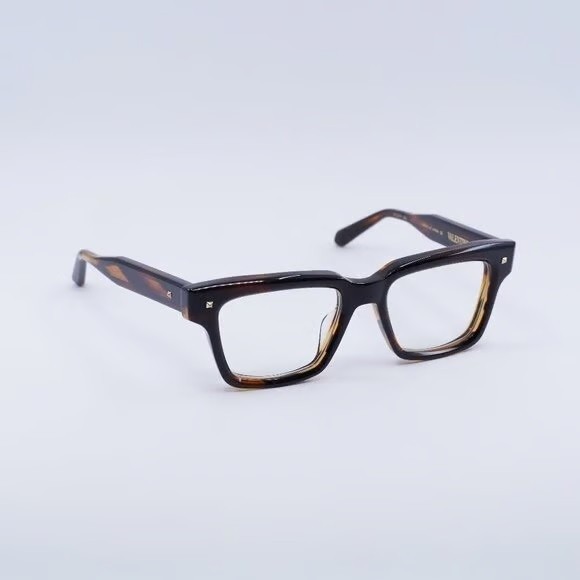 NEW VALENTINO V-ESSENTIAL I VLX-121B CRYSTAL BROWN SWIRL AUTHENTIC EYEGLASSES