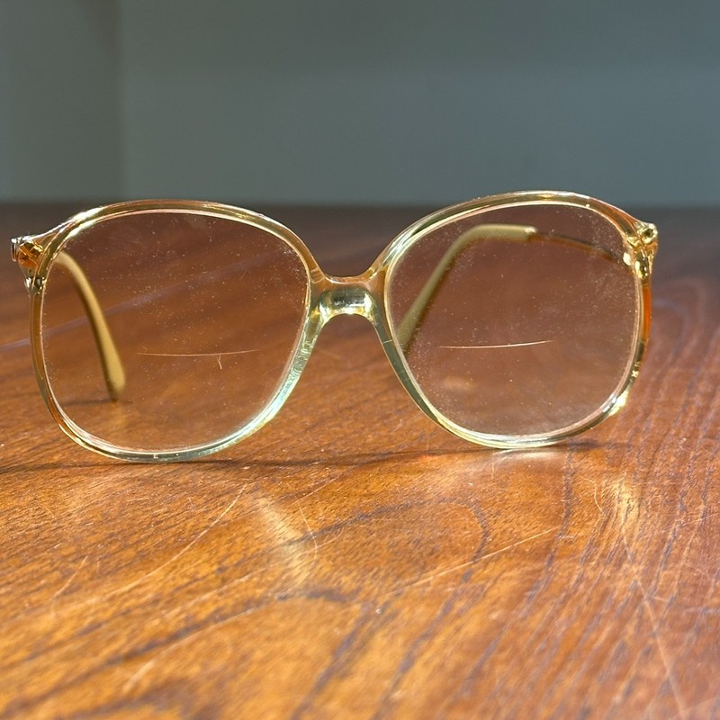 VTG Berdel Sferoflex Wanda Eyeglasses Frame Women's Light Brown Full Rim Italy gallery
