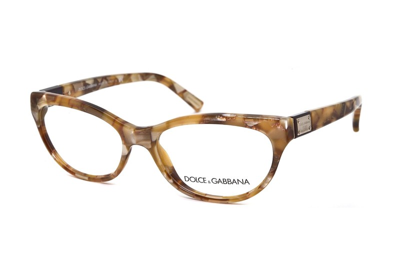 Dolce & Gabbana D&G DG 3118 1922 Brown Marble size 52/16/140 Italy Eyeglasses