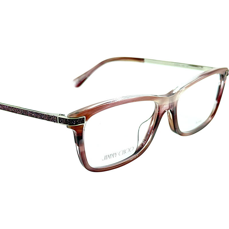 Jimmy Choo JC268G Womens Plastic Eyeglass Frame 0HR5 Light Pink Pearl 52-15 gallery