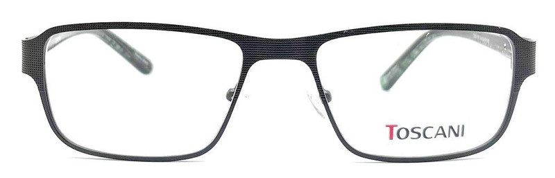 Men’s Toscani Textured Black Metal Frame: Acetate Temples T 2093 BK 54-18
