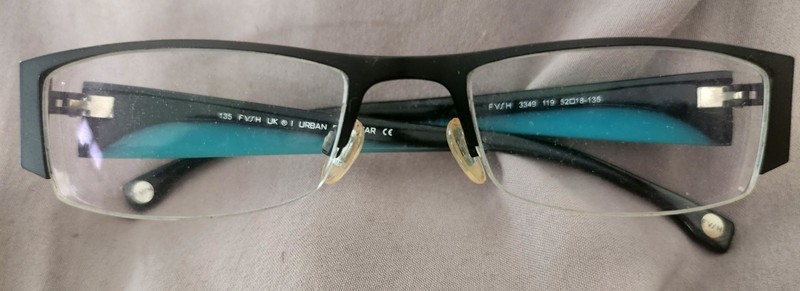 FYSH TEAL HALF-RIM WOMEN’S EYEGLASS FRAMES 3349 119 UK / URBAN EYEWEAR