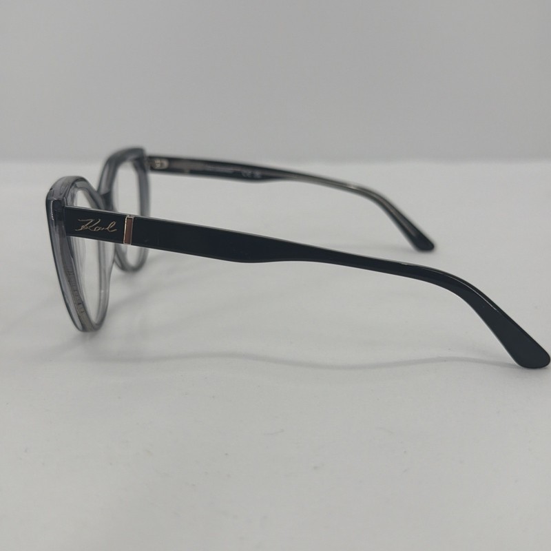 KARL LAGERFELD KL6078 005 BLACK&CRYSTAL AUTHENTIC EYEGLASSES 52-16-140 Cat Eye gallery