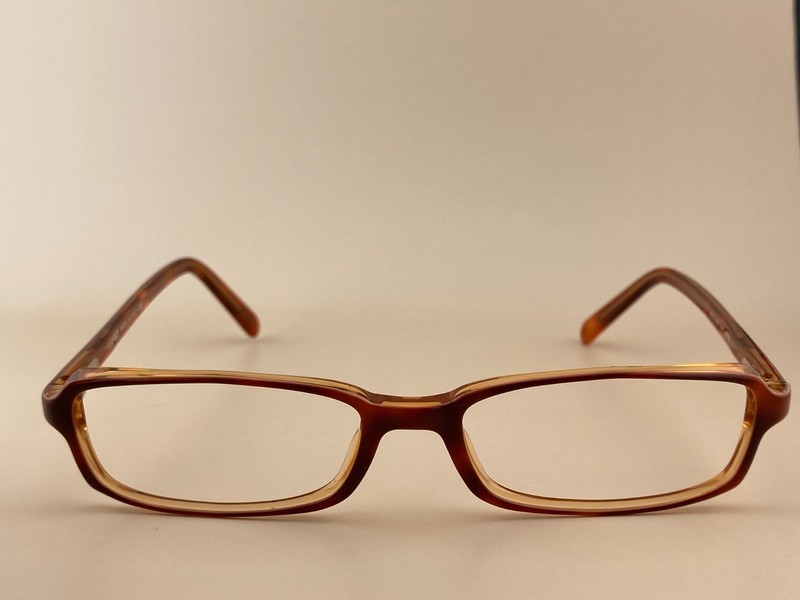 Versace Eyeglasses Frame Mod 3019 306 Full Rim 49-16-135 Honey Brown Rectangular