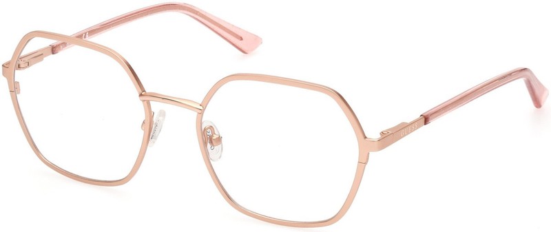 GUESS GU2912 Pink Gold 029 Metal Optical Eyeglasses Frame 55-19-140 GU 2912 RX