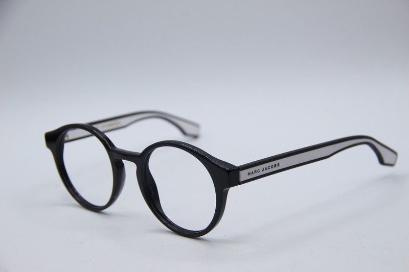 MARC JACOBS MARC 292 80S BLACK WHITE AUTHENTIC EYEGLASSES 46-23