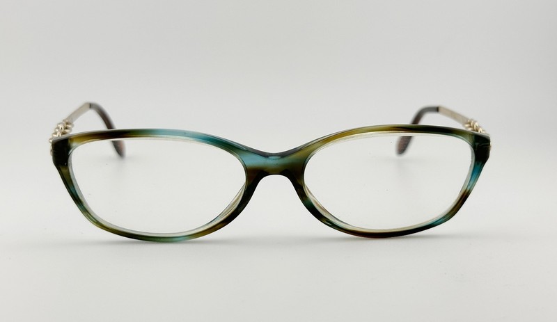 🕶️Frame only! TIFFANY & Co Eyeglasses TF2063 Havana Gold Lock & Chain 52-16-135 gallery