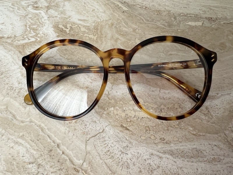 Stella McCartney Eyeglasses Round Tortoise Brown New Demo Big Oversized 5416-140