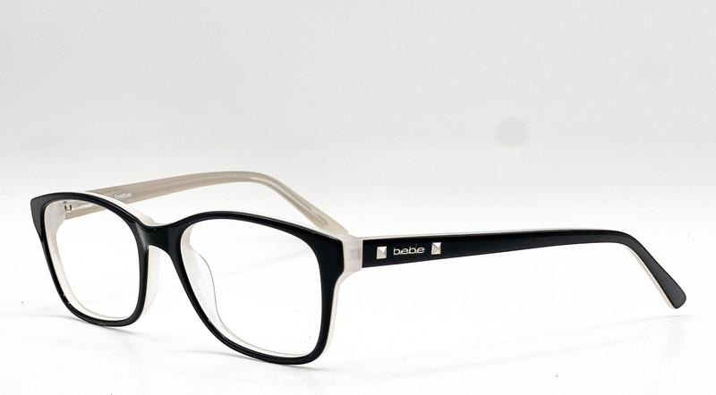 NEW BEBE BB5075 001 JET BLACK AUTHENTIC EYEGLASSES 52-17