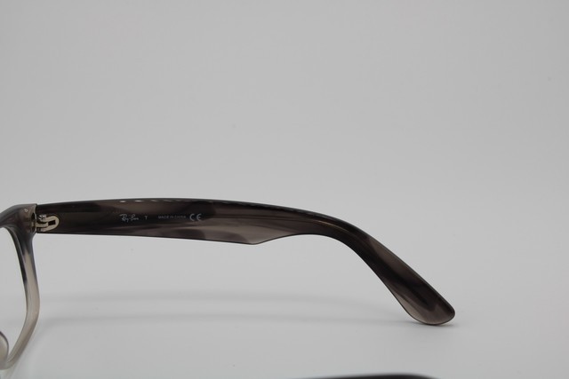 NEW RAY-BAN RB 5184 8106 GREY BLACK HORN AUTHENTIC EYEGLASSES 52-18 gallery