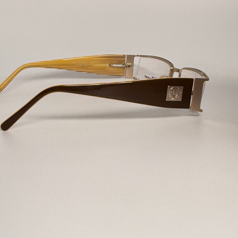 Phat Farm MOD533 Gold Stainless Steel Rectangular Eyeglasses Frames 55-18-140 gallery