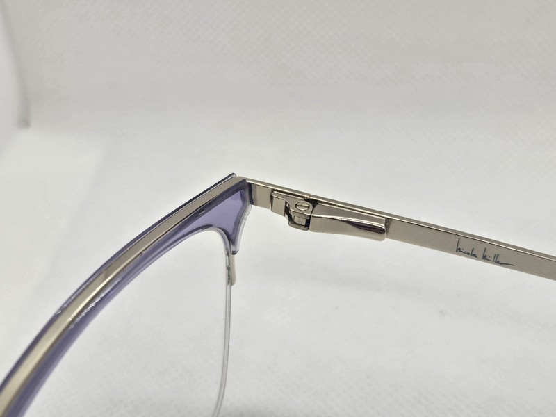 NICOLE MILLER CANNES C03 Purple Gold 53-17-132 Eyeglasses Frames Women's gallery