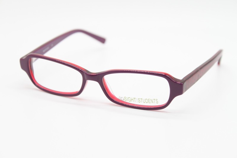 NEW SIGHT FOR STUDENTS (500)VIOLET AUTHENTIC DESIGNER FRAMES EYEGLASSES 46-14