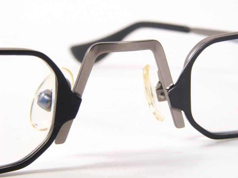Vintage JOSHI JAZAWA 767 BK Matte Black /Grey UNIQUE RARE EYEGLASSES 47-25-140mm gallery