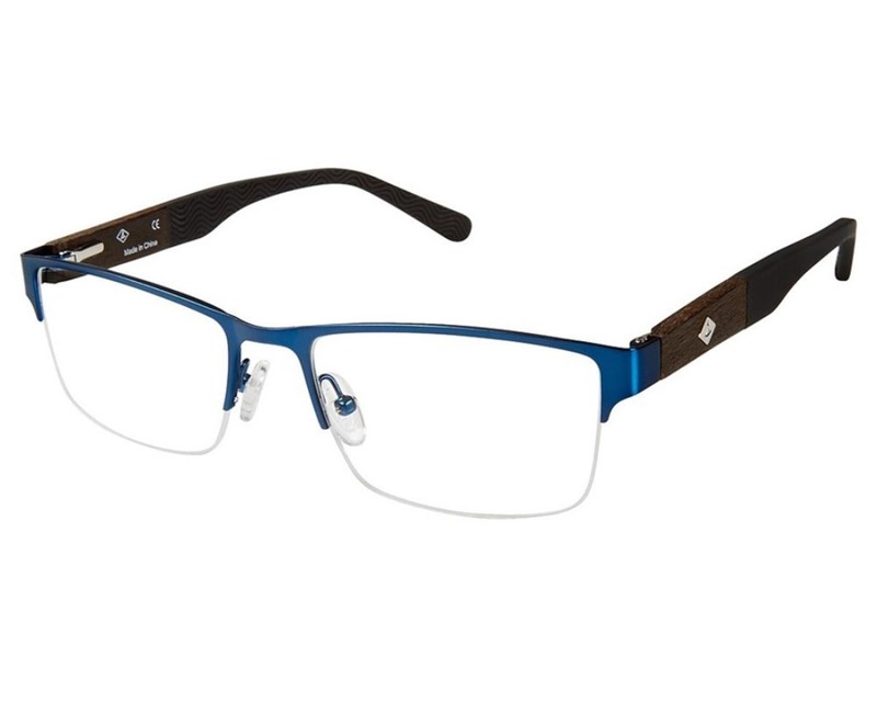 Sperry Rockport C01 Navy Mens Half-Rim Eyeglasses Frames 54-18-140 mm RX Ready