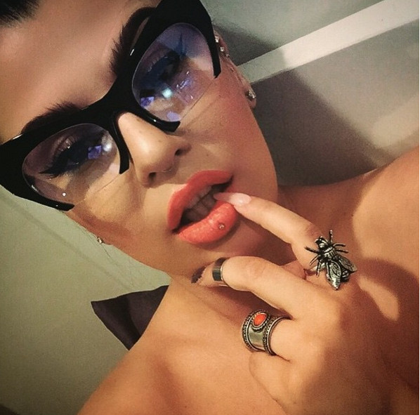 Eyeglasses Cat Eye Demi "Rasoir" Glasses razor cut off lens Shadz GAFAS shaved gallery