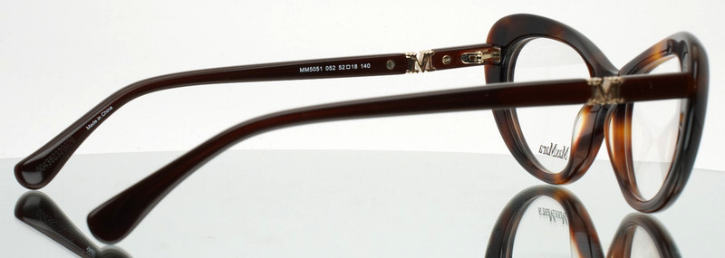 MAX MARA MM5051 052 Tortoise Womens Cat Eye Full Rim Eyeglasses 52-18-140 B:37 gallery