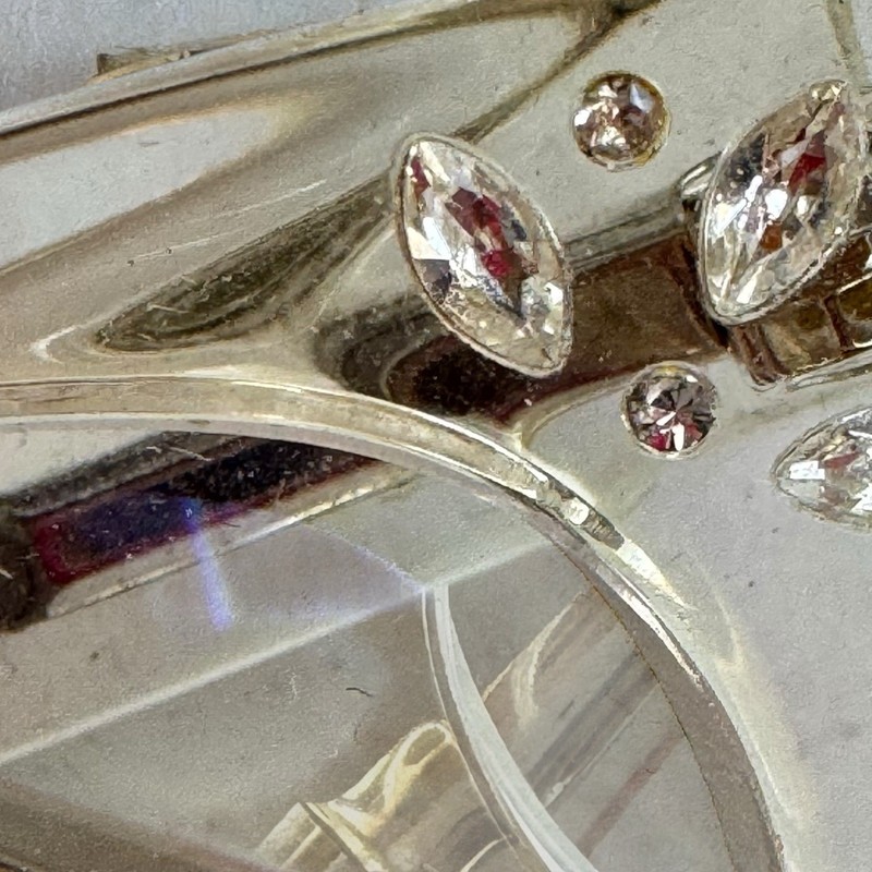 St. Moritz Rhona Eyewear Frame Only 51-16-144 Clear cateye eyeglasses rhinestone gallery