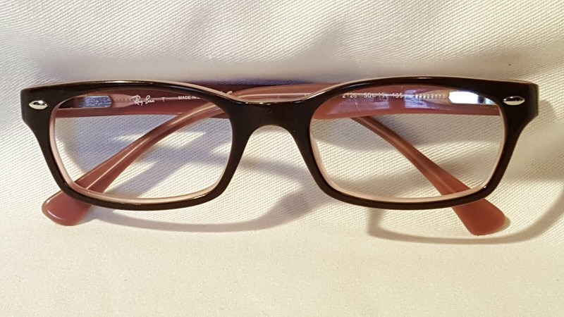 Ray Ban Eyeglasses RB 5150 2126 Brown on Violet Horn Rim Frame 50-19-135