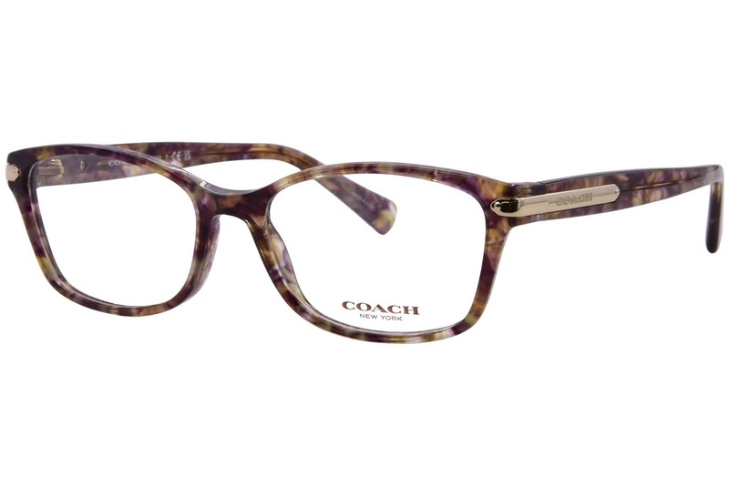 Coach Eyeglasses HC6065 6065 5287 Confetti Light Brown/Gold Optical Frame 51mm