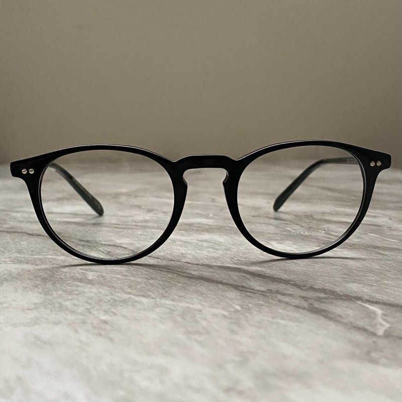 Oliver Peoples OV5004 Riley-R Eyeglasses Acetate Black 47□20-145 Italy Japan New