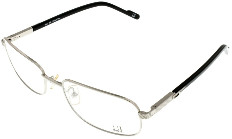 Dunhill Eyewear Frame Men Shiny Palladium Black Rectangular DU105 01