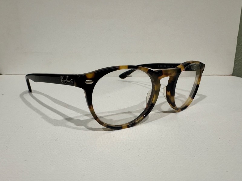 Ray-Ban RB 5283 5676 Dark Havana Tortoise Round Eyeglasses 47-21-145