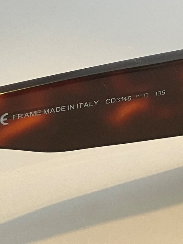 G8 CHRISTIAN DIOR EYEGLASSES FRAMES CD3146 53-15-135 ITALY 0086 OLIVE AMBER gallery