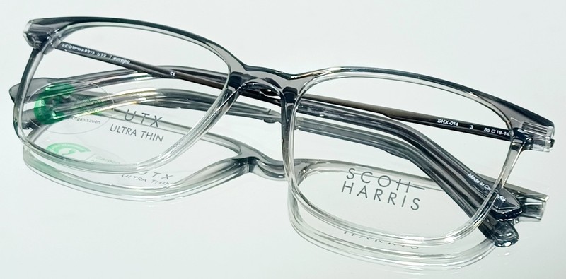 SCOTT HARRIS SHX-014 C3 Eyeglasses SMOKE FADE/GRAPHITE New Plastic 55-18-145