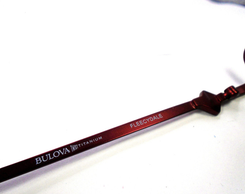 Bulova Twist Titanium FREECYDALE Wine 54-17-140 Womens Half-Rim Eyeglasses Frame gallery
